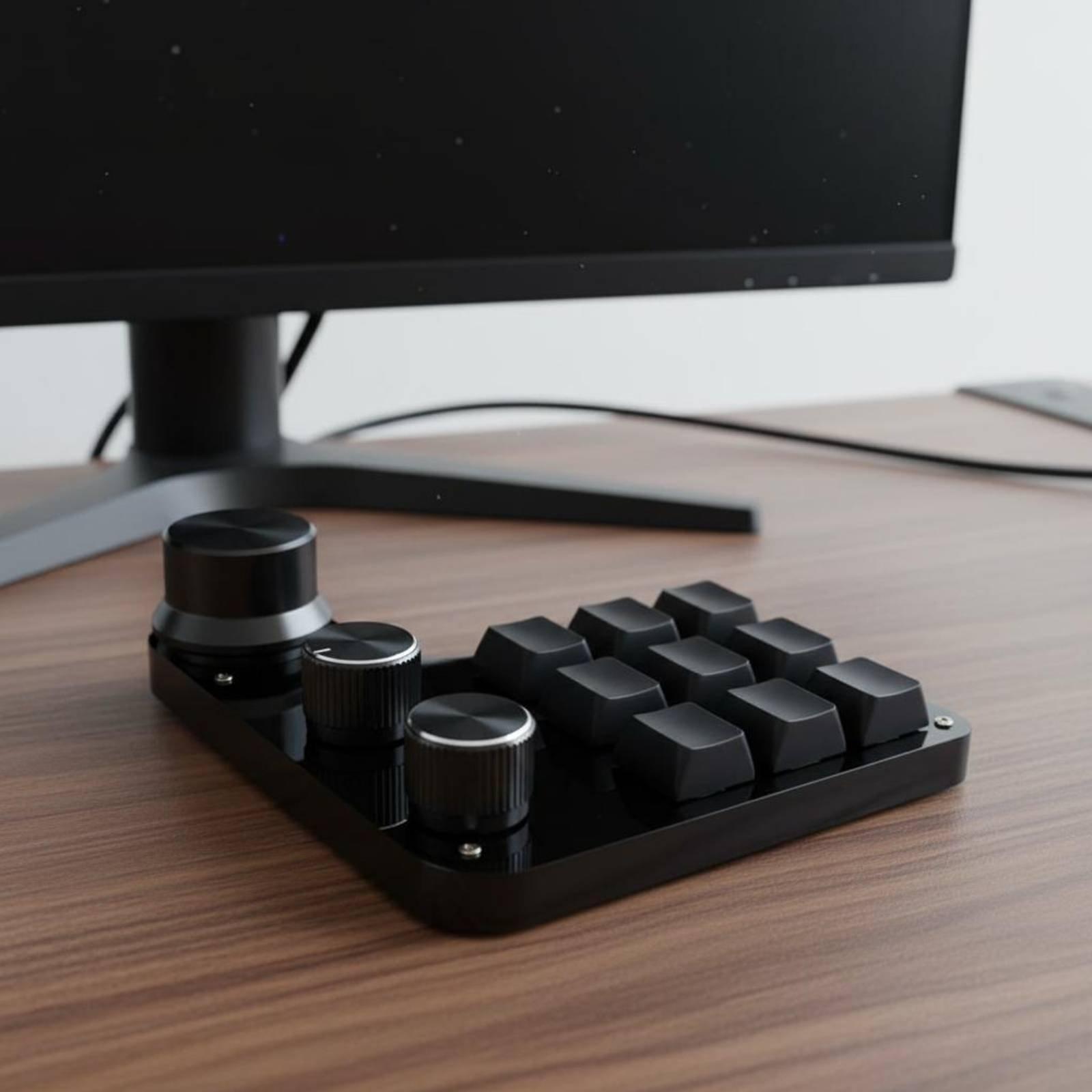 Gaming Keyboard Mechanical - ゲーミングキーボード メカニカルキーパッド ノブ付き マクロプログラマブル ショートカットキーパッド デスクトップおよびゲーミング用