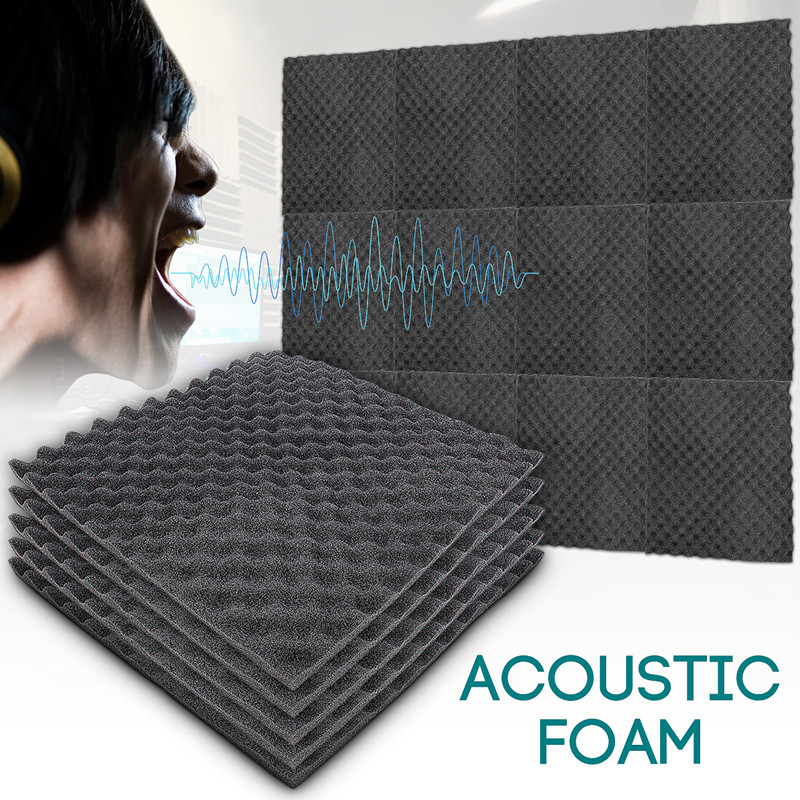 Polyurethane Foam Sheet - スタジオアコースティック泡防音音響パネル防音断熱吸収治療壁パネル50x50x1。5センチメートル/30x30x3cm