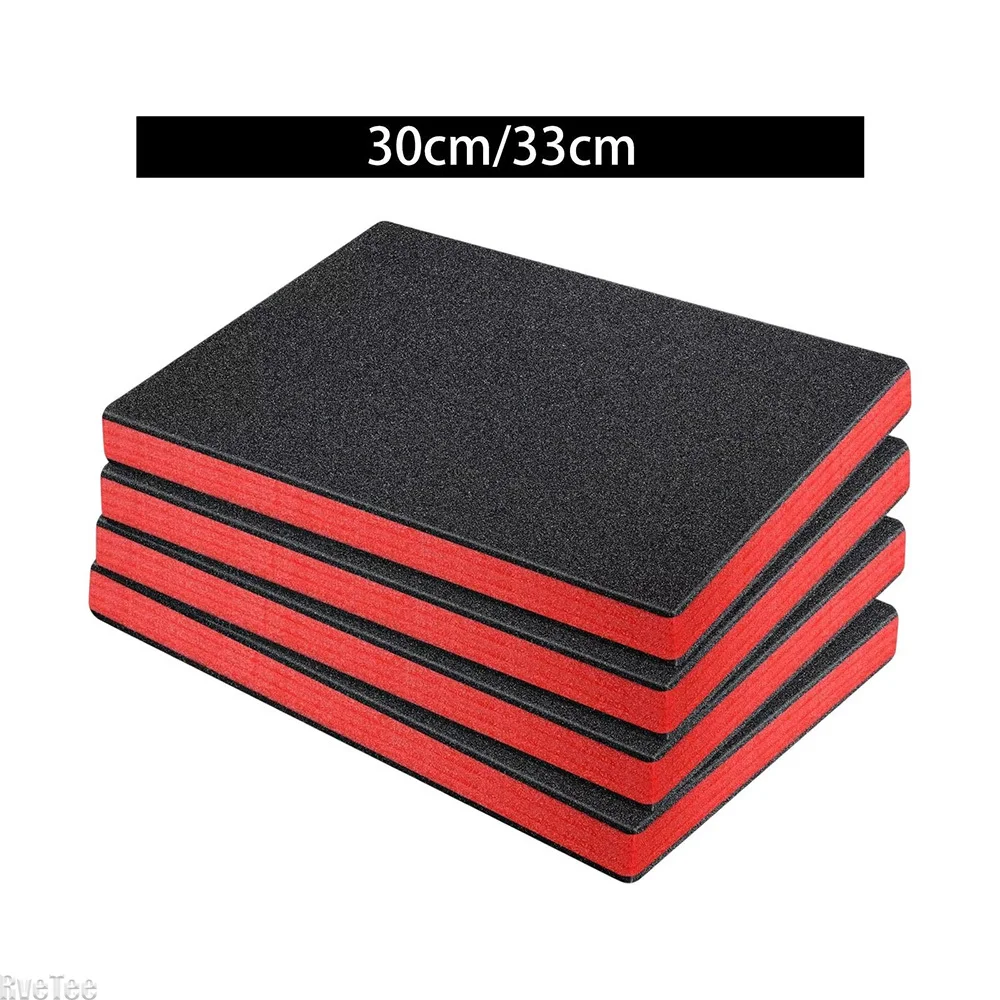 Polyurethane Foam Sheet - 4 個ツールボックスフォームインサートパッキングフォームパッドカメラケースクッションインサートシート輸送 DIY 工芸品ツールボックスライナー