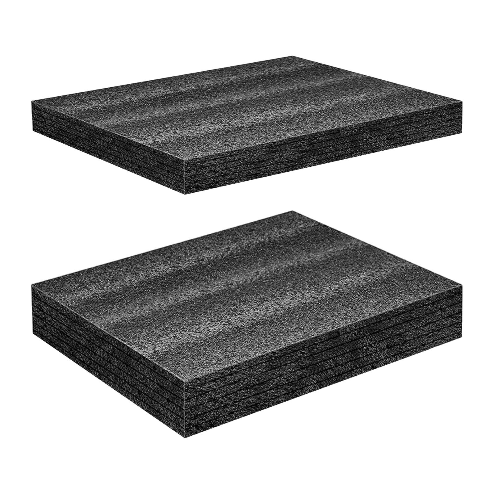 Polyurethane Foam Sheet - 高密度衝撃吸収フォームパッド、切断可能なスポンジシート、ツールボックス用の引き出しライナーの挿入、カメラ収納