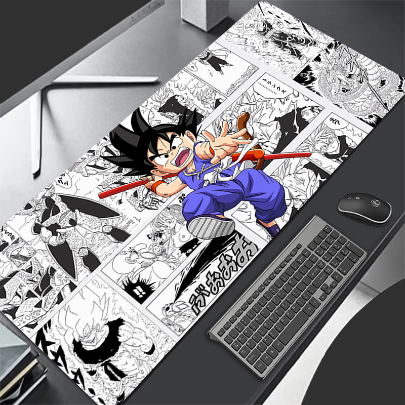Gaming Keyboard And Mouse Pad - マウスパッド コンピューター 新しい悟空マウスパッド ドラゴンボール キーボードパッド クールマウスマット