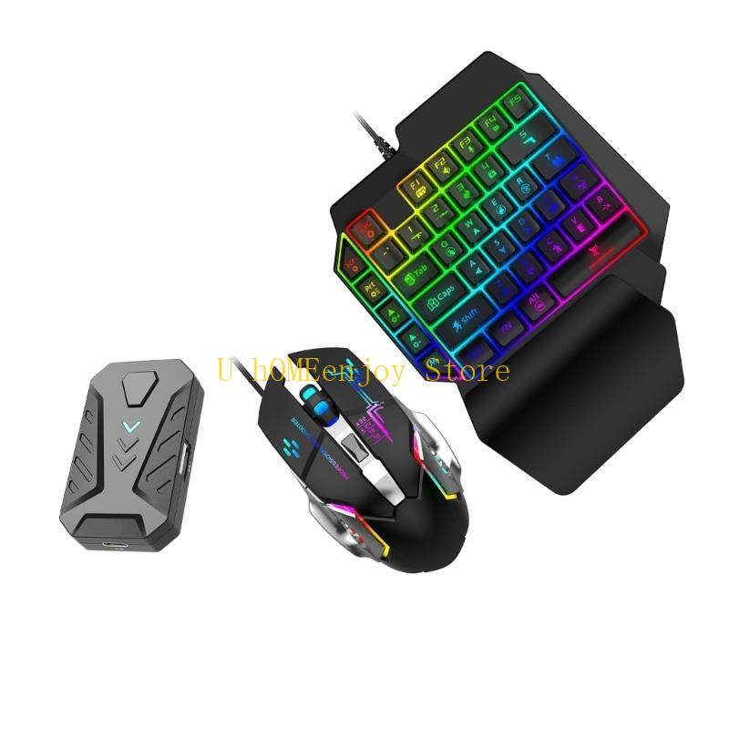 Gaming Keyboard And Mouse Mobile - B0KF ゲーミングキーボードとマウスコンバータ、キーボードとマウスアダプター、携帯電話モバイルゲーム用振動効果付き