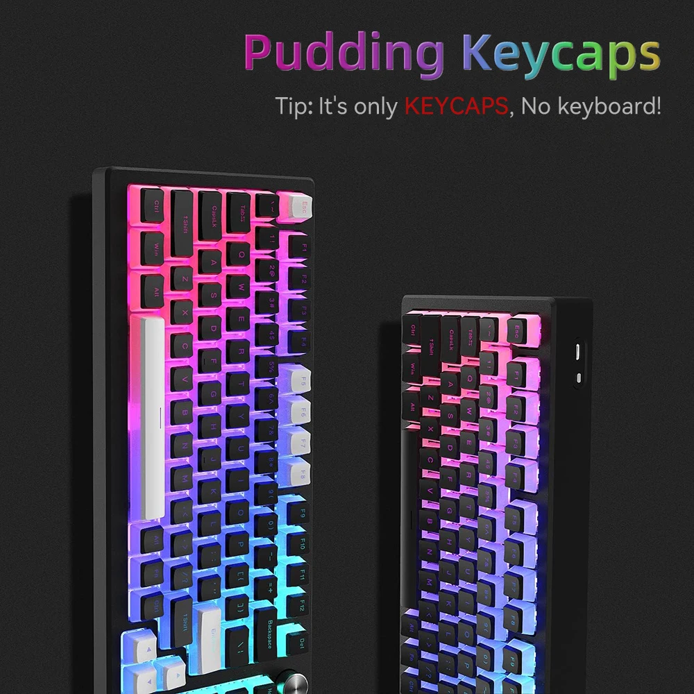 新しいプリンPBTキーキャップ 129キー ダブルショット  - Gaming Keyboard And Mouse Combo のレビューと価格