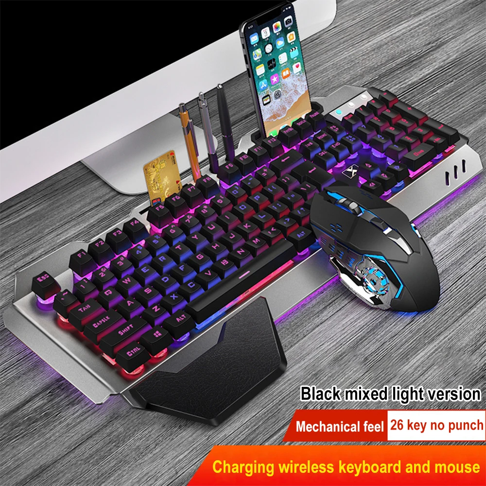 K680充電式ワイヤレスキーボードとマウス,2.4g,ゲーム - Gaming Keyboard And Mouse Combo のレビューと価格