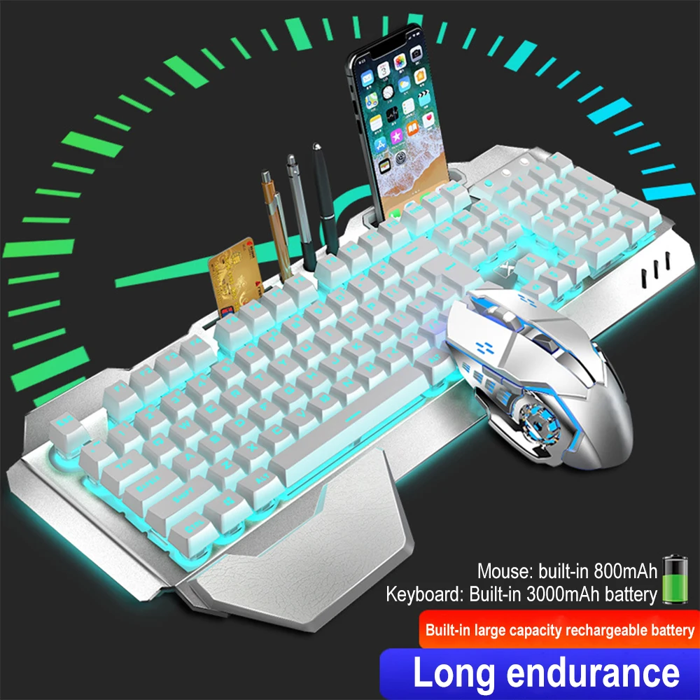 K680充電式ワイヤレスキーボードとマウス,2.4g,ゲーム - Gaming Keyboard And Mouse Combo のレビューと価格