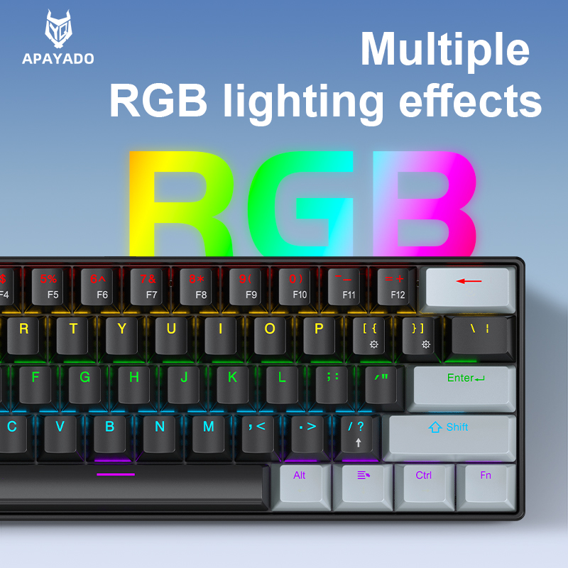 APAYADO K61 ミニメカニカルキーボード、有線、61 - Gaming Keyboard Mini Mechanical のレビューと価格