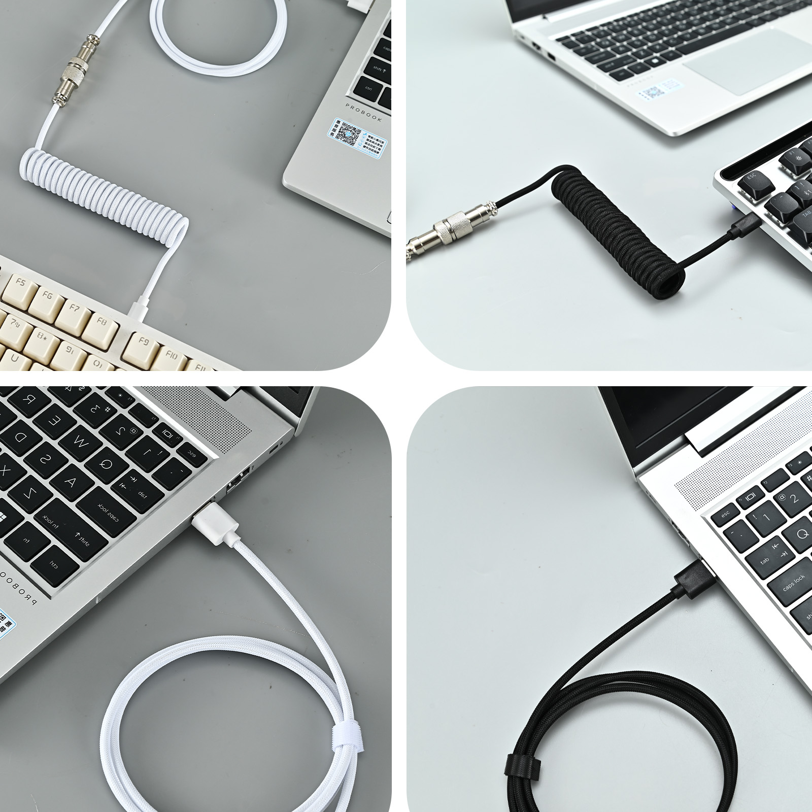USB Type C メカニカルキーボード用コイルケーブル  - Coiled Usb Cable のレビューと価格