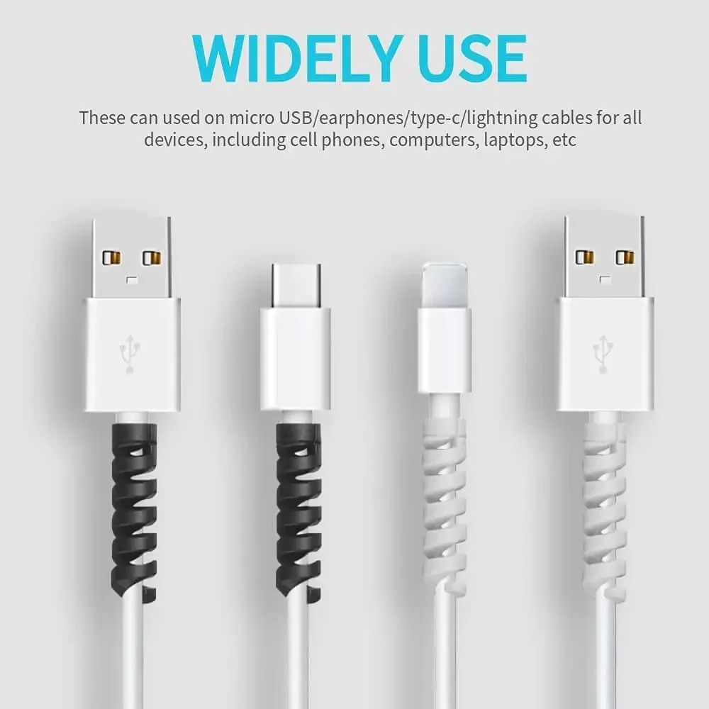 USBケーブルプロテクター 充電ケーブル スパイラルシリコン - Coiled Usb Cable のレビューと価格