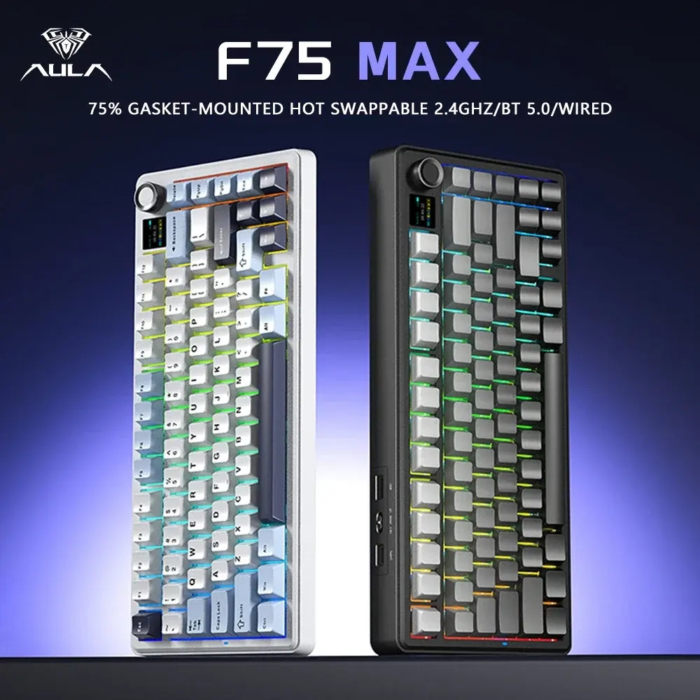 AULA F75MAX メカニカルゲーミングキーボード、75 - Gaming Keyboard Hot Swappable のレビューと価格