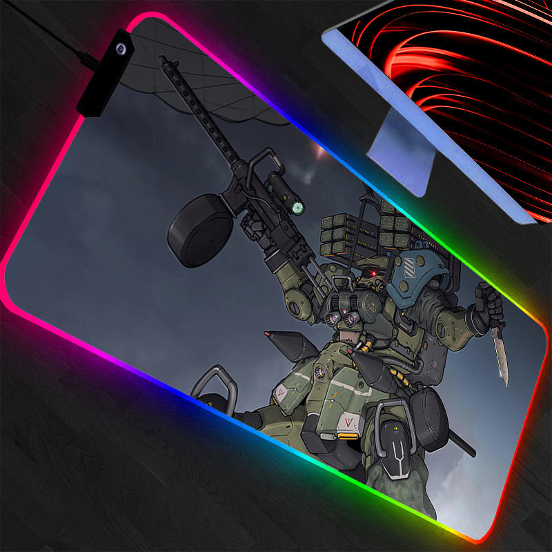 大型マウスパッド 機動戦士ガンダム RGB ノートパソコン  - Gaming Keyboard And Mouse Mobile のレビューと価格
