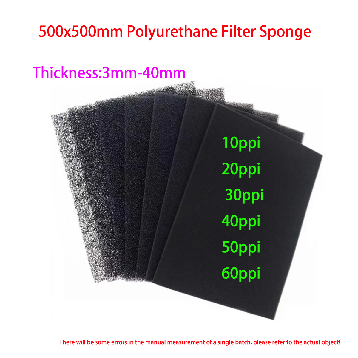 10ppi～60ppiアパーチャポリウレタンフィルタースポン - Polyurethane Foam Sheet のレビューと価格